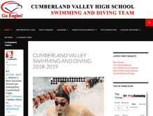 Tablet Screenshot of cvswimdive.com